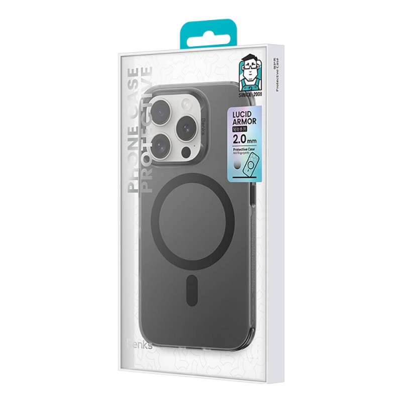 Bal-z Apple iPhone 16 Pro Kılıf M-safe Şarj Özellikli Benks Lucid Armor Kapak