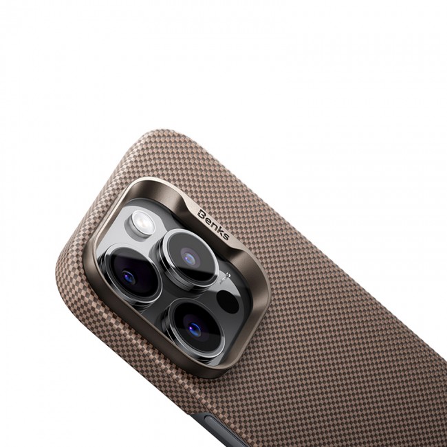 Apple iPhone 16 Pro Kılıf Magsafe Şarj Özellikli Benks Yeni Seri ArmorTint ArmorAir Kevlar Kapak Apple iPhone 16 Pro Kılıf Magsafe Şarj Özellikli Benks Yeni Seri ArmorTint ArmorAir Kevlar Kapak