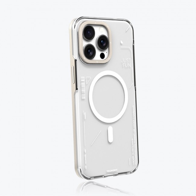 Apple iPhone 16 Pro Kılıf Magsafe Şarj Özellikli Çıkarılabilir Arka Yüzeyli Youngkit Mecha Kapak Apple iPhone 16 Pro Kılıf Magsafe Şarj Özellikli Çıkarılabilir Arka Yüzeyli Youngkit Mecha Kapak