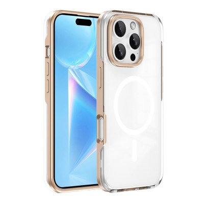 Bal-z Apple iPhone 16 Pro Kılıf M-safe Şarj Özellikli Çıkarılabilir Arka Yüzeyli Zore Polar Kapak