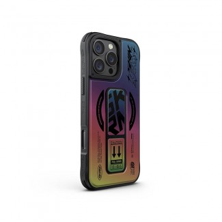 Apple iPhone 16 Pro Kılıf M-safe Şarj Özellikli Holografik Tasarımlı Standlı Deri Görünümlü Skinarma Kira Kobai Kapak Apple iPhone 16 Pro Kılıf M-safe Şarj Özellikli Holografik Tasarımlı Standlı Deri Görünümlü Skinarma Kira Kobai Kapak