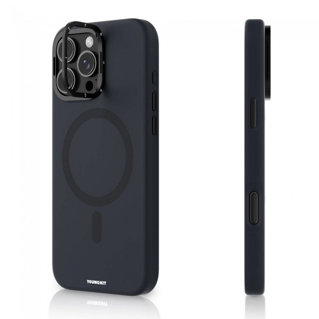 Apple iPhone 16 Pro Kılıf Magsafe Şarj Özellikli Kamera Standlı Youngkit Bitty Cream Kapak Apple iPhone 16 Pro Kılıf Magsafe Şarj Özellikli Kamera Standlı Youngkit Bitty Cream Kapak