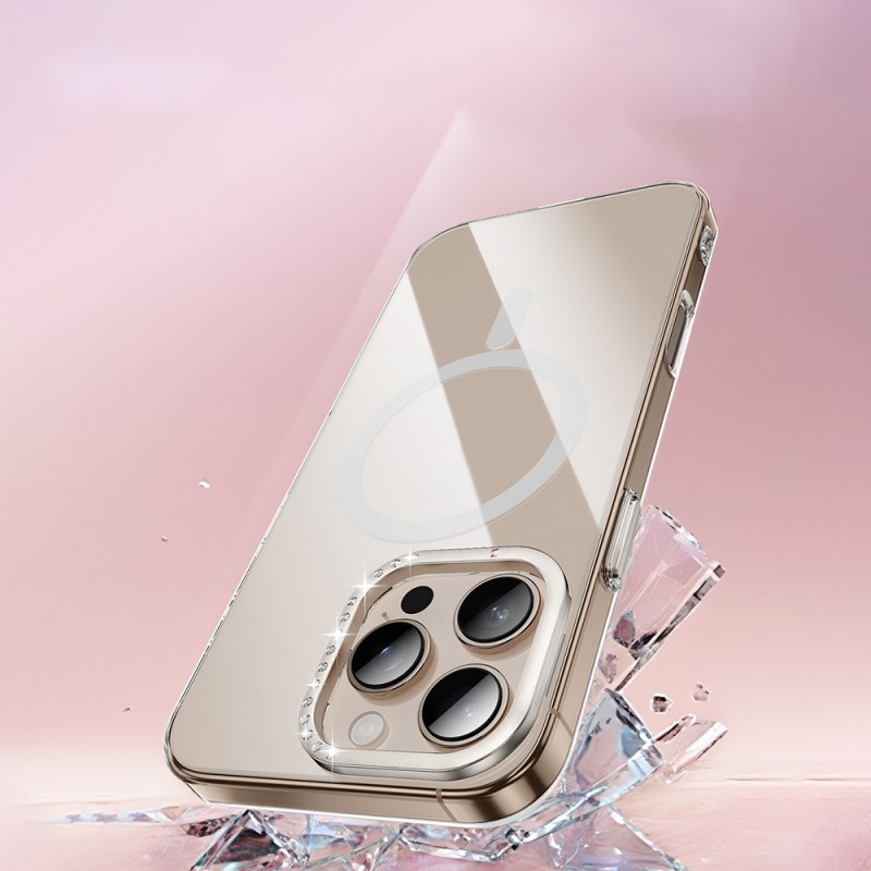 Bal-z Apple iPhone 16 Pro Kılıf M-safe Şarj Özellikli Kamera Standlı Zore Estop Kapak