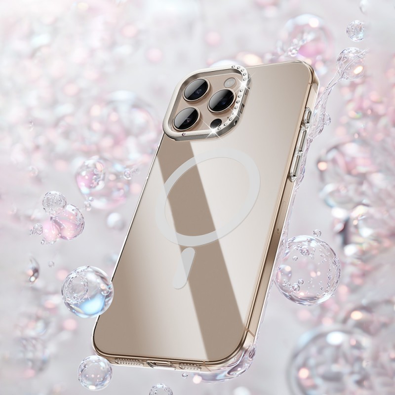 Bal-z Apple iPhone 16 Pro Kılıf M-safe Şarj Özellikli Kamera Standlı Zore Estop Kapak