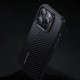 Apple iPhone 16 Pro Kılıf Magsafe Şarj Özellikli Karbon Fiber Benks Montage Hybrid ArmorPro Kevlar Kapak Apple iPhone 16 Pro Kılıf Magsafe Şarj Özellikli Karbon Fiber Benks Montage Hybrid ArmorPro Kevlar Kapak