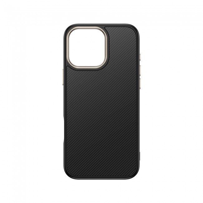 Apple iPhone 16 Pro Kılıf M-safe Şarj Özellikli Karbon Fiber Görünümlü Zore Antina Kapak
