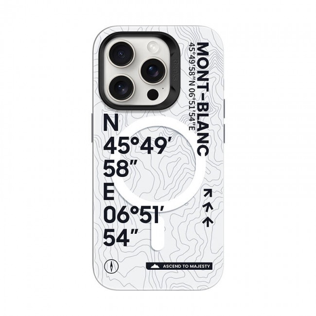 Apple iPhone 16 Pro Kılıf Magsafe Şarj Özellikli Koordinat Yazı Desenli Benks Summit Serisi Kapak Apple iPhone 16 Pro Kılıf Magsafe Şarj Özellikli Koordinat Yazı Desenli Benks Summit Serisi Kapak
