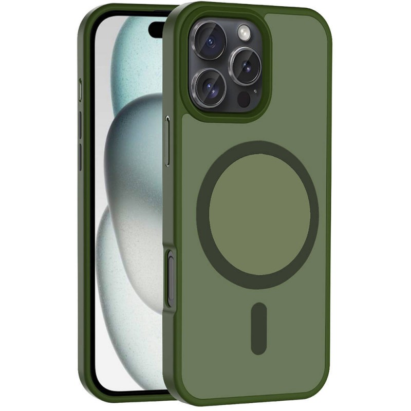 Bal-z Apple iPhone 16 Pro Kılıf M-safe Şarj Özellikli Mat Arka Yüzey Zore Sio Kapak