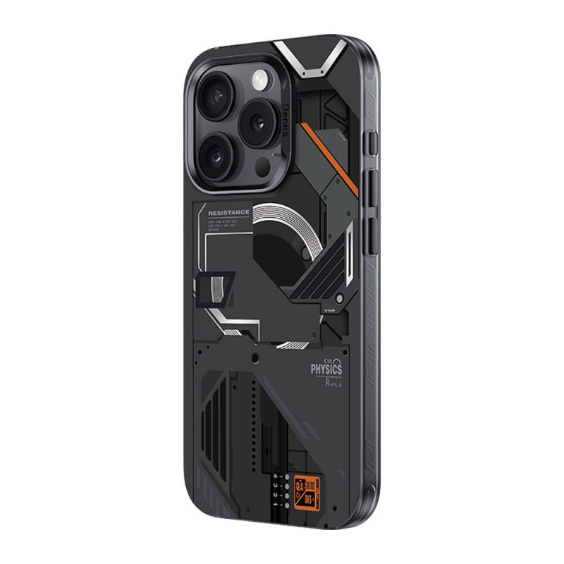 Bal-z Apple iPhone 16 Pro Kılıf M-safe Şarj Özellikli Mekanik Tasarımlı Benks Perspective Serisi Kapak