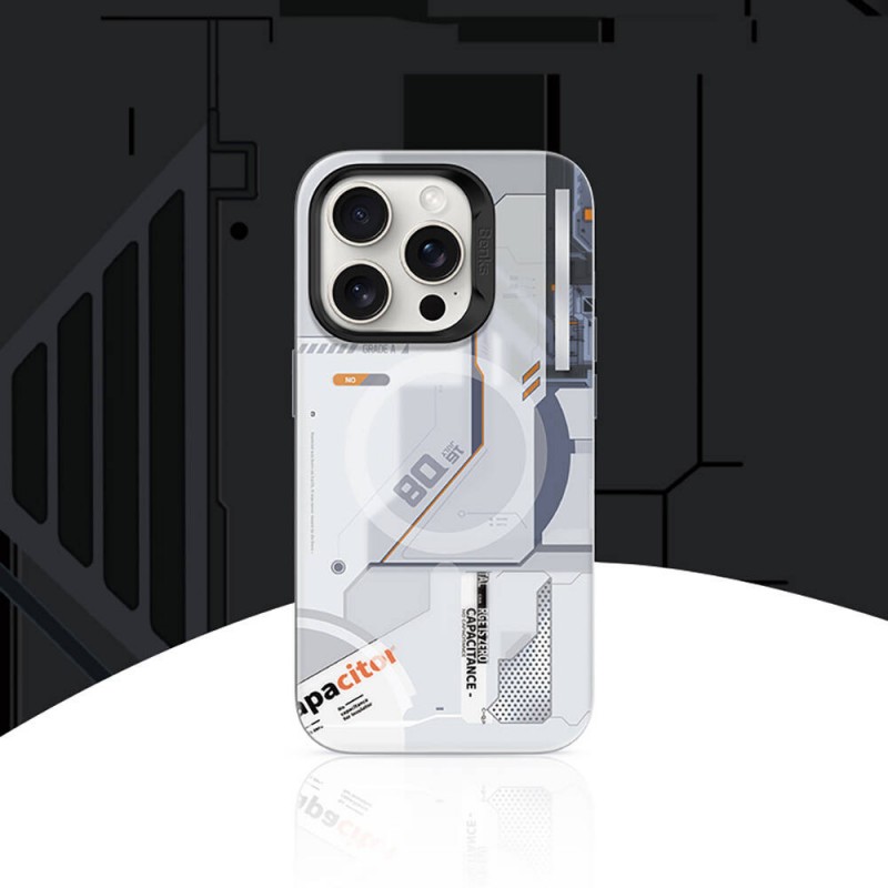 Bal-z Apple iPhone 16 Pro Kılıf M-safe Şarj Özellikli Mekanik Tasarımlı Benks Perspective Serisi Kapak