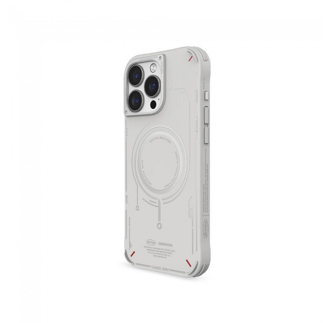 Apple iPhone 16 Pro Kılıf Magsafe Şarj Özellikli Metal Kamera Çerçeveli Skinarma Mecha Serisi Kapak Apple iPhone 16 Pro Kılıf Magsafe Şarj Özellikli Metal Kamera Çerçeveli Skinarma Mecha Serisi Kapak