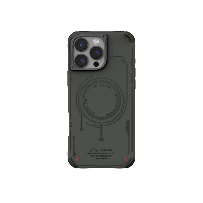 Apple iPhone 16 Pro Kılıf Magsafe Şarj Özellikli Metal Kamera Çerçeveli Skinarma Mecha Serisi Kapak Apple iPhone 16 Pro Kılıf Magsafe Şarj Özellikli Metal Kamera Çerçeveli Skinarma Mecha Serisi Kapak