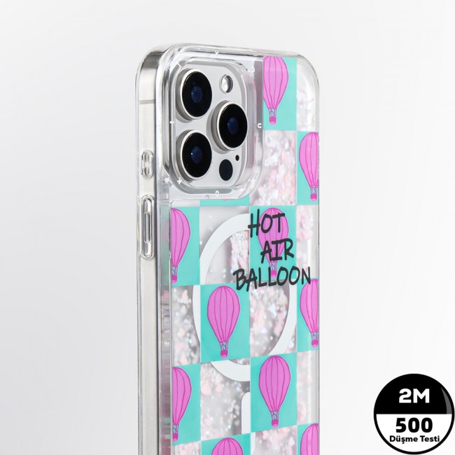 Apple iPhone 16 Pro Kılıf Magsafe Şarj Özellikli Parlak Kumlu Sıvılı Youngkit Pink Dream Quicksand Serisi Kapak Apple iPhone 16 Pro Kılıf Magsafe Şarj Özellikli Parlak Kumlu Sıvılı Youngkit Pink Dream Quicksand Serisi Kapak