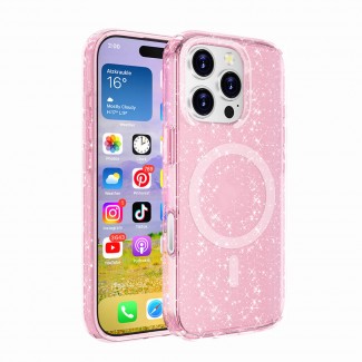 Apple iPhone 16 Pro Kılıf M-safe Şarj Özellikli Parlayan Simli Saydam Renkli Zore Allstar Kapak Apple iPhone 16 Pro Kılıf M-safe Şarj Özellikli Parlayan Simli Saydam Renkli Zore Allstar Kapak