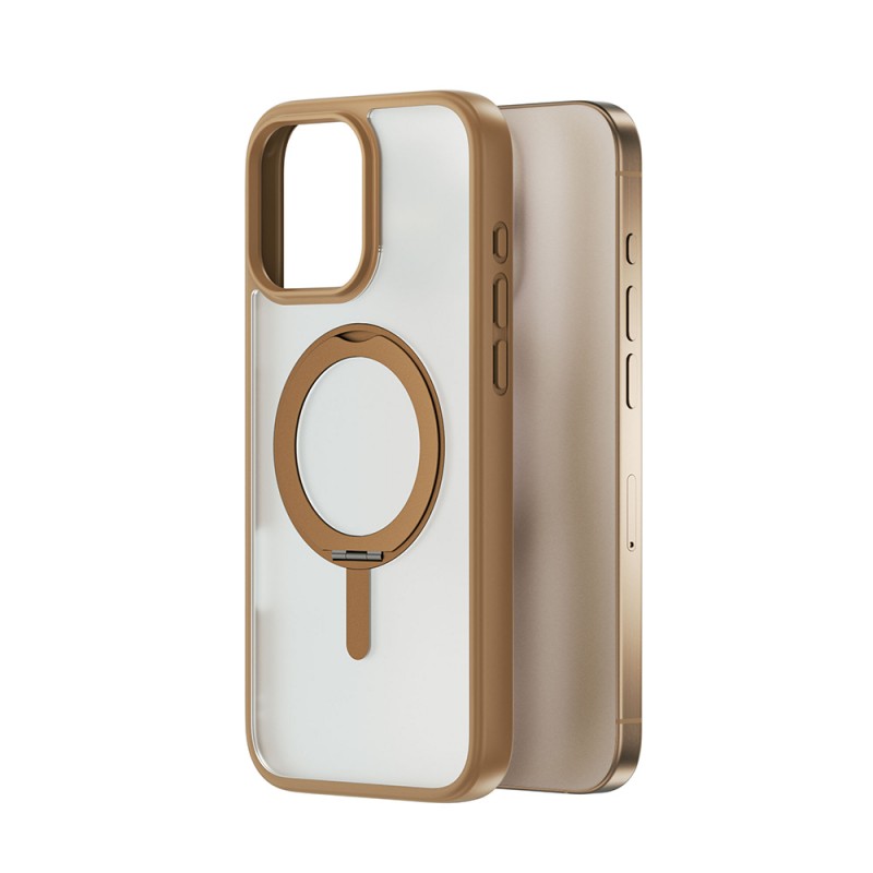 Bal-z Apple iPhone 16 Pro Kılıf M-safe Şarj Özellikli Parmak İzi Bırakmayan Wiwu FGG-202 Armor Ultra Serisi Kapak