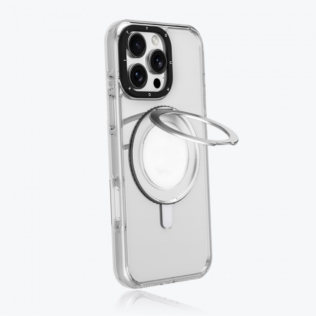 Apple iPhone 16 Pro Kılıf Magsafe Şarj Özellikli Parmak Ring Standlı Youngkit Pivot Serisi Kapak Apple iPhone 16 Pro Kılıf Magsafe Şarj Özellikli Parmak Ring Standlı Youngkit Pivot Serisi Kapak
