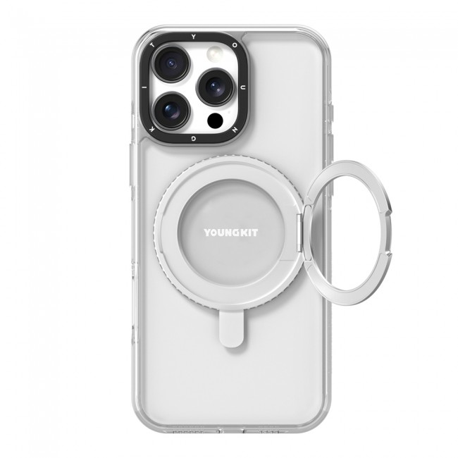 Apple iPhone 16 Pro Kılıf Magsafe Şarj Özellikli Parmak Ring Standlı Youngkit Pivot Serisi Kapak Apple iPhone 16 Pro Kılıf Magsafe Şarj Özellikli Parmak Ring Standlı Youngkit Pivot Serisi Kapak