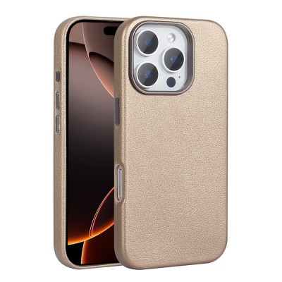 Bal-z Apple iPhone 16 Pro Kılıf M-safe Şarj Özellikli PU Deri Zore Adora Kapak