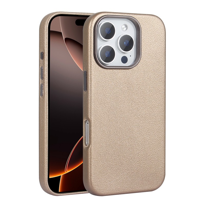 Bal-z Apple iPhone 16 Pro Kılıf M-safe Şarj Özellikli PU Deri Zore Adora Kapak