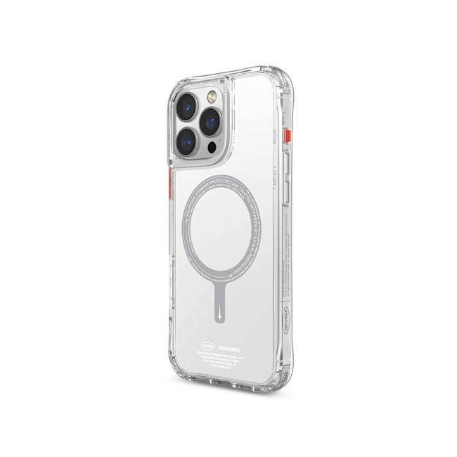 Apple iPhone 16 Pro Kılıf Magsafe Şarj Özellikli Şeffaf Airbag Tasarımlı Skinarma Saido Kapak Apple iPhone 16 Pro Kılıf Magsafe Şarj Özellikli Şeffaf Airbag Tasarımlı Skinarma Saido Kapak