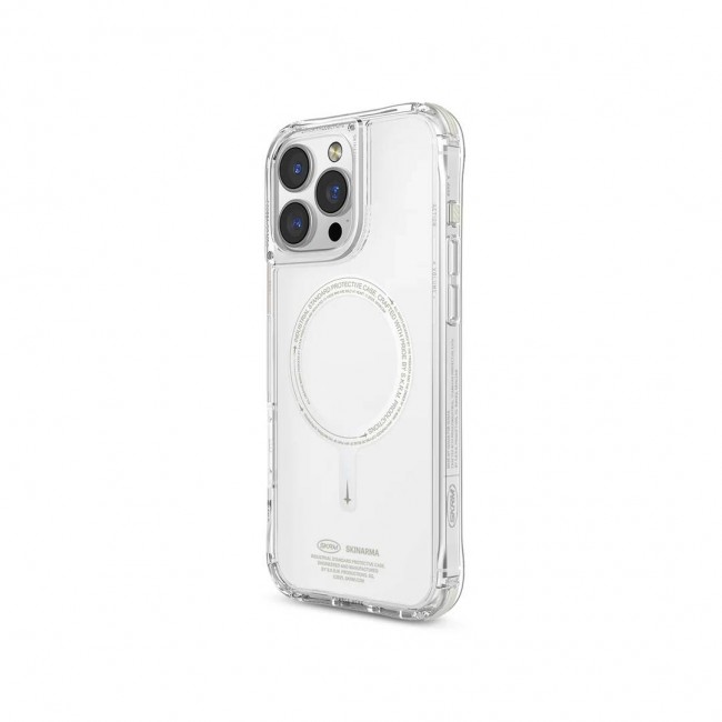 Apple iPhone 16 Pro Kılıf Magsafe Şarj Özellikli Şeffaf Airbag Tasarımlı Skinarma Saido Nightglow Kapak Apple iPhone 16 Pro Kılıf Magsafe Şarj Özellikli Şeffaf Airbag Tasarımlı Skinarma Saido Nightglow Kapak