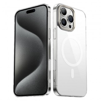 Apple iPhone 16 Pro Kılıf M-safe Şarj Özellikli Şeffaf Cam Arka Yüzey Zore G-Glass Kapak Apple iPhone 16 Pro Kılıf M-safe Şarj Özellikli Şeffaf Cam Arka Yüzey Zore G-Glass Kapak