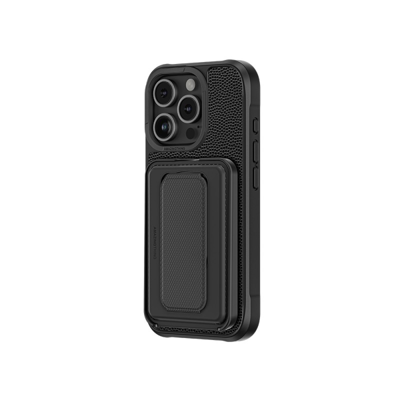 Bal-z Apple iPhone 16 Pro Kılıf M-safe Şarj Özellikli Standlı Kartlıklı Set Amazingthing Glamour Luxe Serisi Kapak