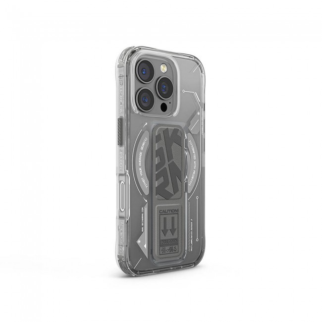 Apple iPhone 16 Pro Kılıf Magsafe Şarj Özellikli Teknoloji Desenli Standlı Skinarma Helio Kapak Apple iPhone 16 Pro Kılıf Magsafe Şarj Özellikli Teknoloji Desenli Standlı Skinarma Helio Kapak