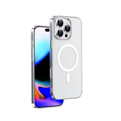 Bal-z Apple iPhone 16 Pro Kılıf M-safe Şarj Özellikli Wiwu YXK-207 Invisible Pro Sert PC Kapak