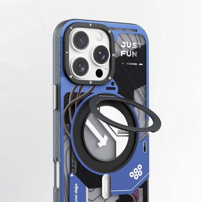 Apple iPhone 16 Pro Kılıf Magsafe Şarj Özellikli Youngkit 360° Standlı Starship Serisi Kapak Apple iPhone 16 Pro Kılıf Magsafe Şarj Özellikli Youngkit 360° Standlı Starship Serisi Kapak