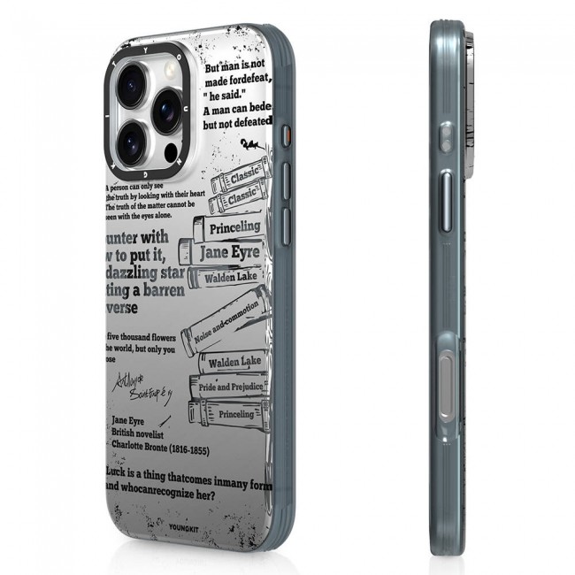 Apple iPhone 16 Pro Kılıf Magsafe Şarj Özellikli Youngkit Literary Serisi Classic Kapak Apple iPhone 16 Pro Kılıf Magsafe Şarj Özellikli Youngkit Literary Serisi Classic Kapak