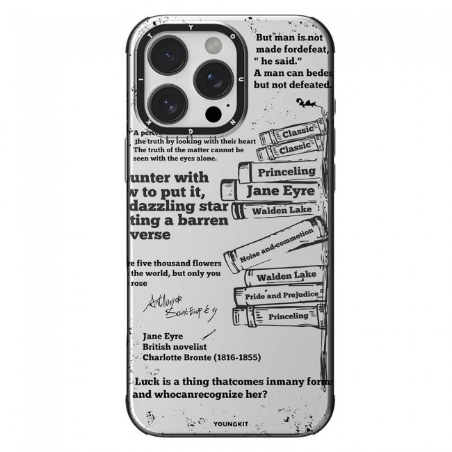 Apple iPhone 16 Pro Kılıf Magsafe Şarj Özellikli Youngkit Literary Serisi Classic Kapak Apple iPhone 16 Pro Kılıf Magsafe Şarj Özellikli Youngkit Literary Serisi Classic Kapak