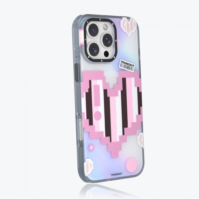 Apple iPhone 16 Pro Kılıf Magsafe Şarj Özellikli Youngkit Love Serisi Kapak Apple iPhone 16 Pro Kılıf Magsafe Şarj Özellikli Youngkit Love Serisi Kapak