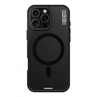 Apple iPhone 16 Pro Kılıf M-safe Şarj Özellikli Youngkit Rock Sand Serisi Kapak Apple iPhone 16 Pro Kılıf M-safe Şarj Özellikli Youngkit Rock Sand Serisi Kapak