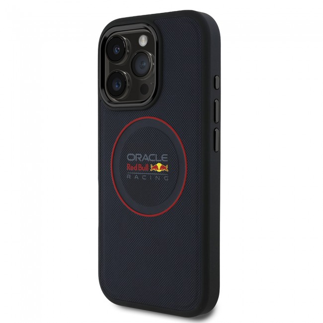 Apple iPhone 16 Pro Kılıf Redbull Orjinal Lisanslı Magsafe Şarj Özellikli Kırmızı Halka ve Logo Kabartmalı PU Deri Kapak Apple iPhone 16 Pro Kılıf Redbull Orjinal Lisanslı Magsafe Şarj Özellikli Kırmızı Halka ve Logo Kabartmalı PU Deri Kapak
