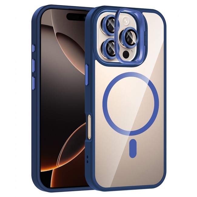 Apple iPhone 16 Pro Kılıf Standlı ve Kamera Lens Hediyeli M-Safe Şarj Özellikli Zore Etro Kapak Apple iPhone 16 Pro Kılıf Standlı ve Kamera Lens Hediyeli M-Safe Şarj Özellikli Zore Etro Kapak