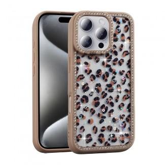 Apple iPhone 16 Pro Kılıf Taşlı ve Simli Tasarım Zore Azra Kapak Apple iPhone 16 Pro Kılıf Taşlı ve Simli Tasarım Zore Azra Kapak
