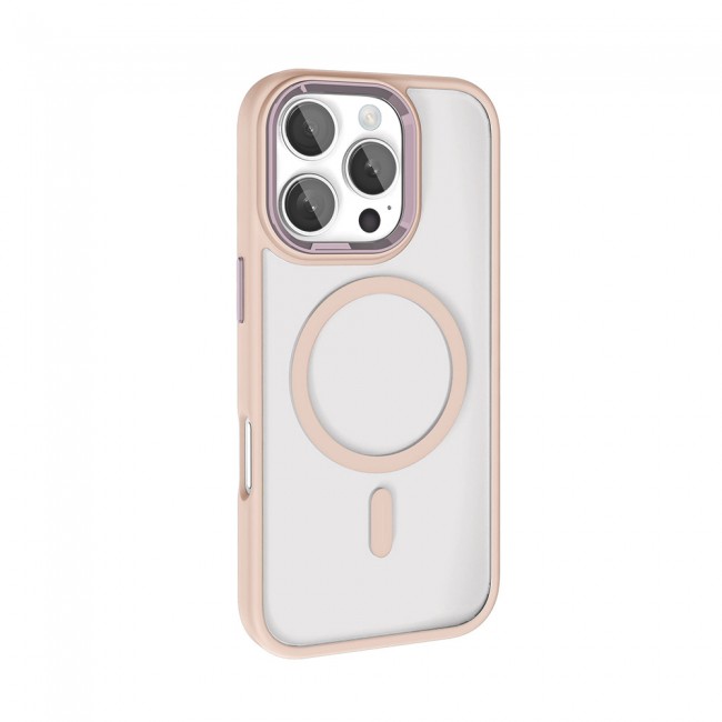 Apple iPhone 16 Pro Kılıf Wireless Şarj Özellikli Zore Krom Magsafe Silikon Kapak Apple iPhone 16 Pro Kılıf Wireless Şarj Özellikli Zore Krom Magsafe Silikon Kapak