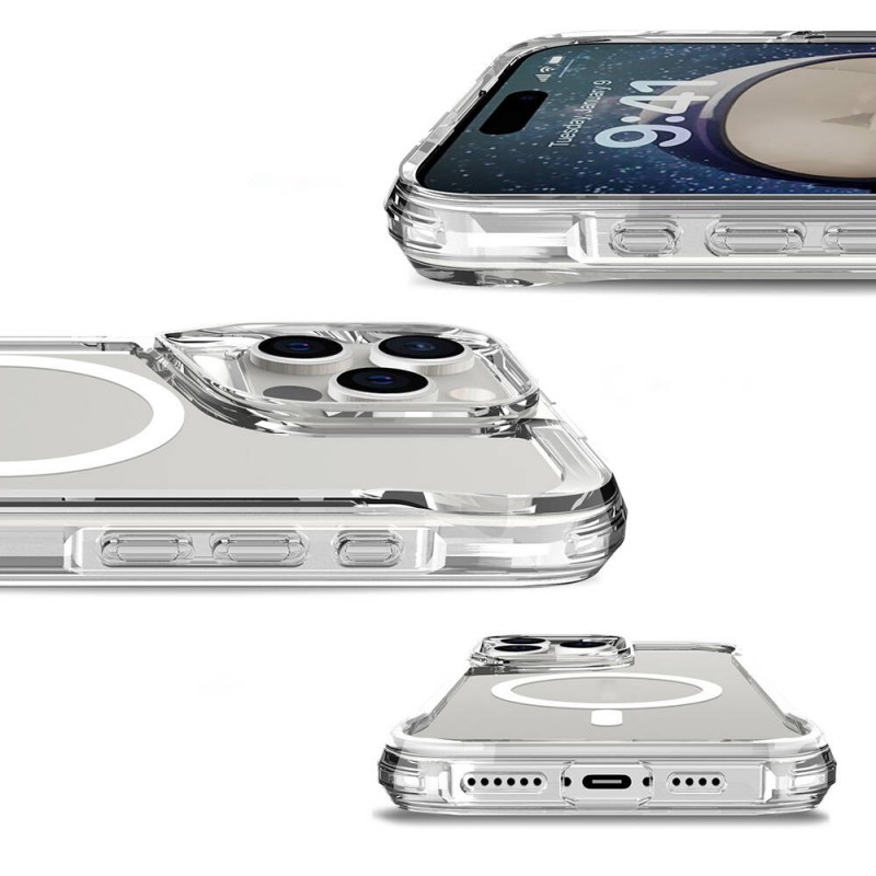 Bal-z Apple iPhone 16 Pro Kılıf Zore M-safe Şarj Özellikli T-Max M-safe Kapak