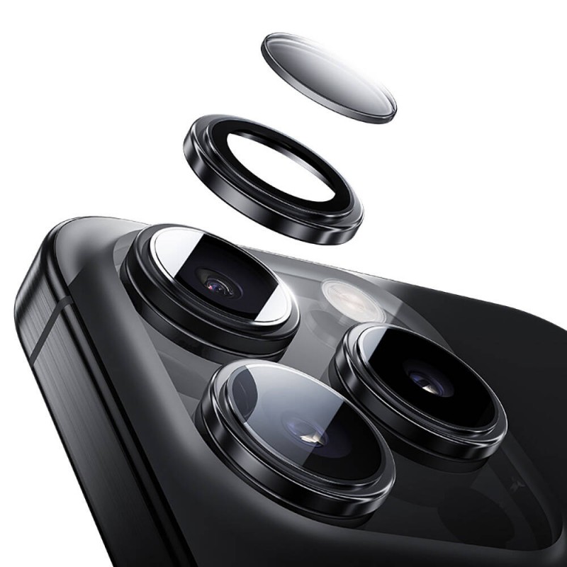 Bal-z Apple iPhone 16 Pro Max Benks Parlama Önleyici Glass Warrior Metal Kamera Lens Koruyucu