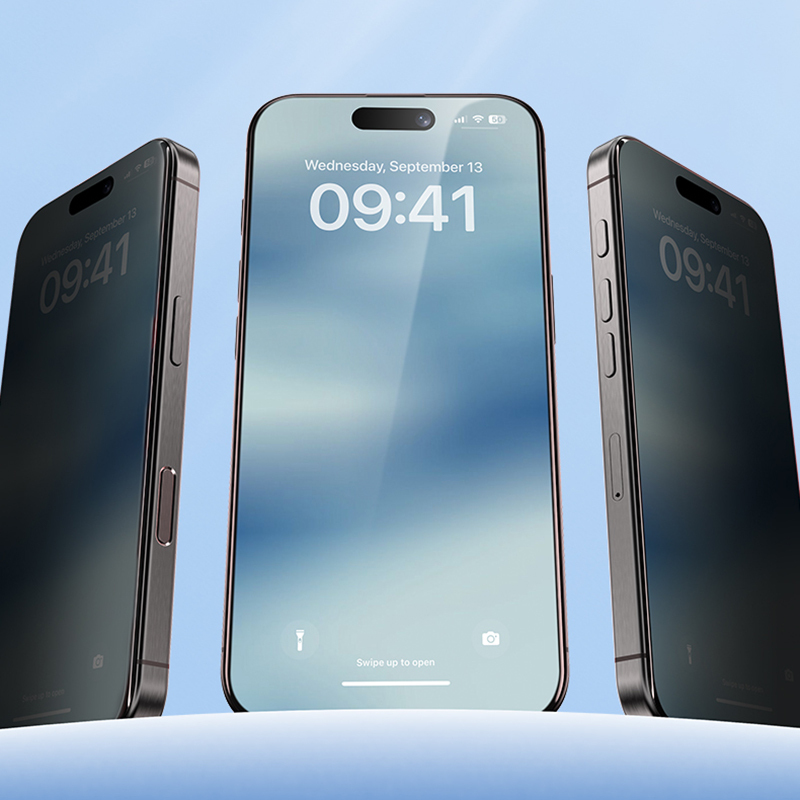 Bal-z Apple iPhone 16 Pro Max Benks Ultra İnce Kenarlı Privacy Hayalet Ekran Koruyucu + Kolay Uygulama Aparatlı