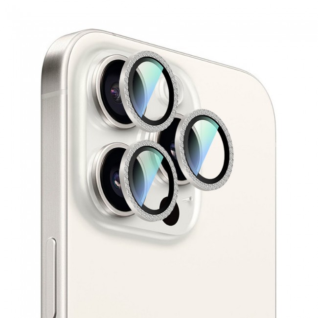 Apple iPhone 16 Pro Max CaseWorld Alloy Sparkling Diamond Serisi Taşlı Lens Koruyucu Apple iPhone 16 Pro Max CaseWorld Alloy Sparkling Diamond Serisi Taşlı Lens Koruyucu