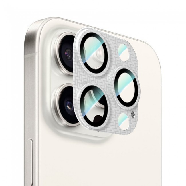 Apple iPhone 16 Pro Max CaseWorld Karbon Fiber Serisi Anti Reflective Ultra Clear Full Kamera Lens Koruyucu Apple iPhone 16 Pro Max CaseWorld Karbon Fiber Serisi Anti Reflective Ultra Clear Full Kamera Lens Koruyucu