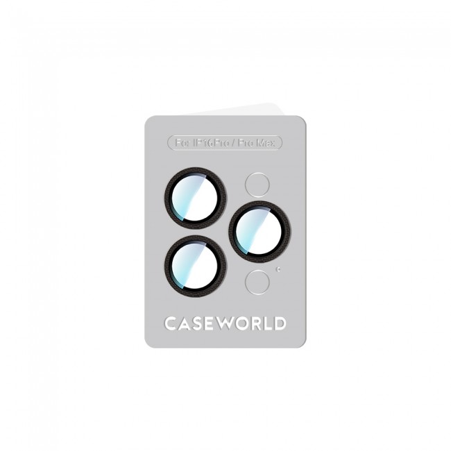 Apple iPhone 16 Pro Max CaseWorld Karbon Fiber Serisi Anti Reflective Ultra Clear Kamera Lens Koruyucu