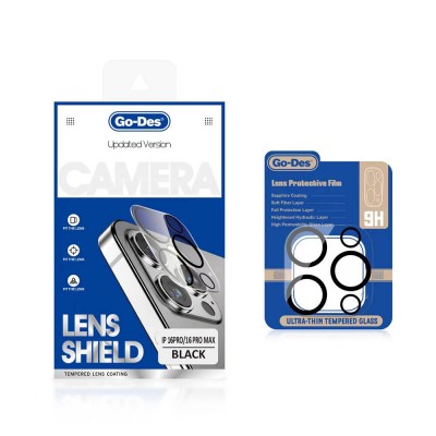 Bal-z Apple iPhone 16 Pro Max Go Des Lens Shield CL-14 Kamera Lens Koruyucu