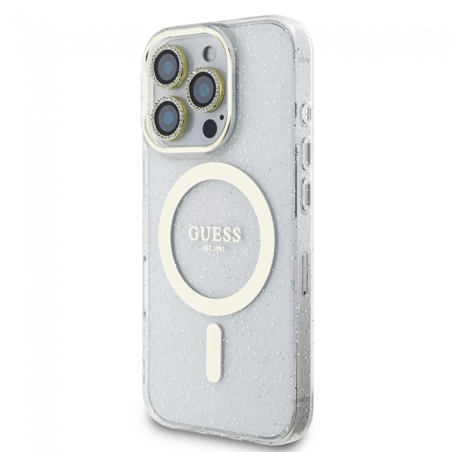 Apple iPhone 16 Pro Max Guess Orjinal Lisanslı 3'lü Aksesuar Seti IML Baskılı Simli Glitter Kılıf + Ekran Koruyucu + Lens Koruyucu Apple iPhone 16 Pro Max Guess Orjinal Lisanslı 3'lü Aksesuar Seti IML Baskılı Simli Glitter Kılıf + Ekran Koruyucu + Lens Koruyucu