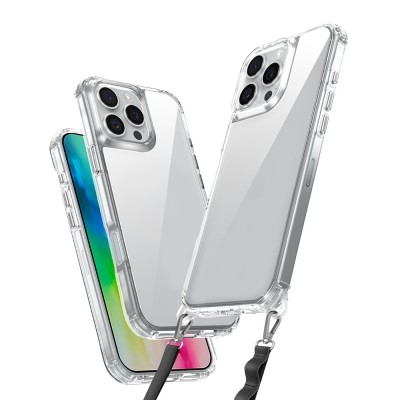 Bal-z Apple iPhone 16 Pro Max Kılıf Airbagli Takılabilir Askı Aparatlı Zore Snap Silikon Kapak