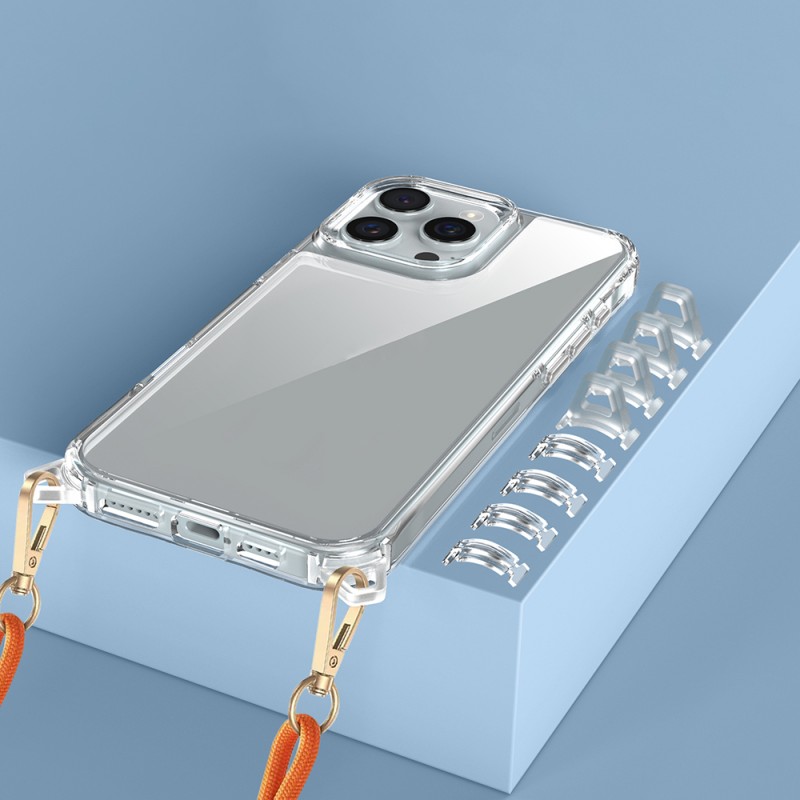 Bal-z Apple iPhone 16 Pro Max Kılıf Airbagli Takılabilir Askı Aparatlı Zore Snap Silikon Kapak