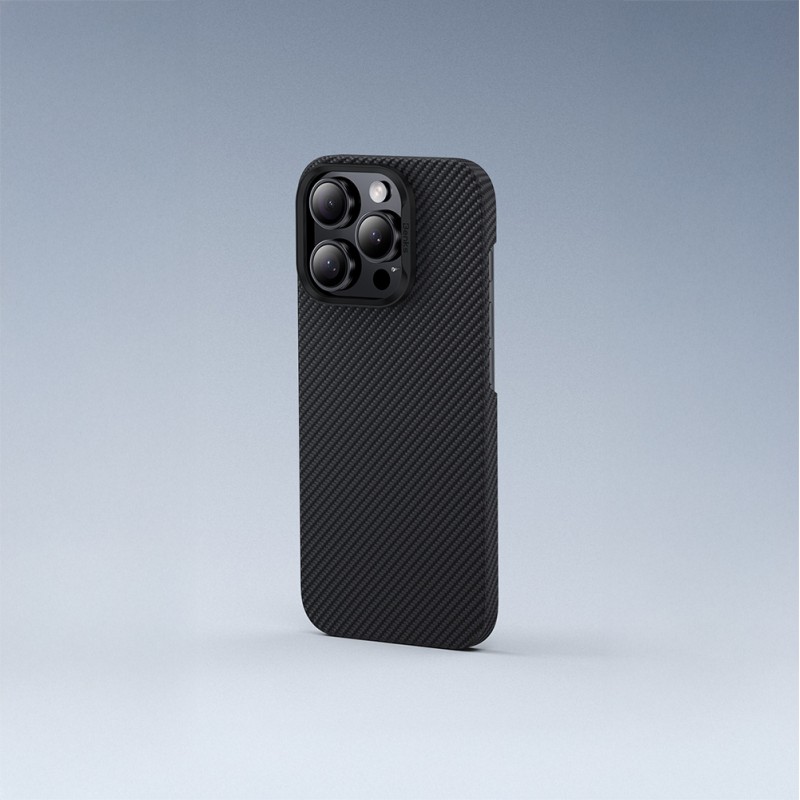 Bal-z Apple iPhone 16 Pro Max Kılıf Benks M-safe Şarj Özellikli Metal Kamera Çerçeveli Magnetik ArmorAir 600D Kevlar Fiber Kapak