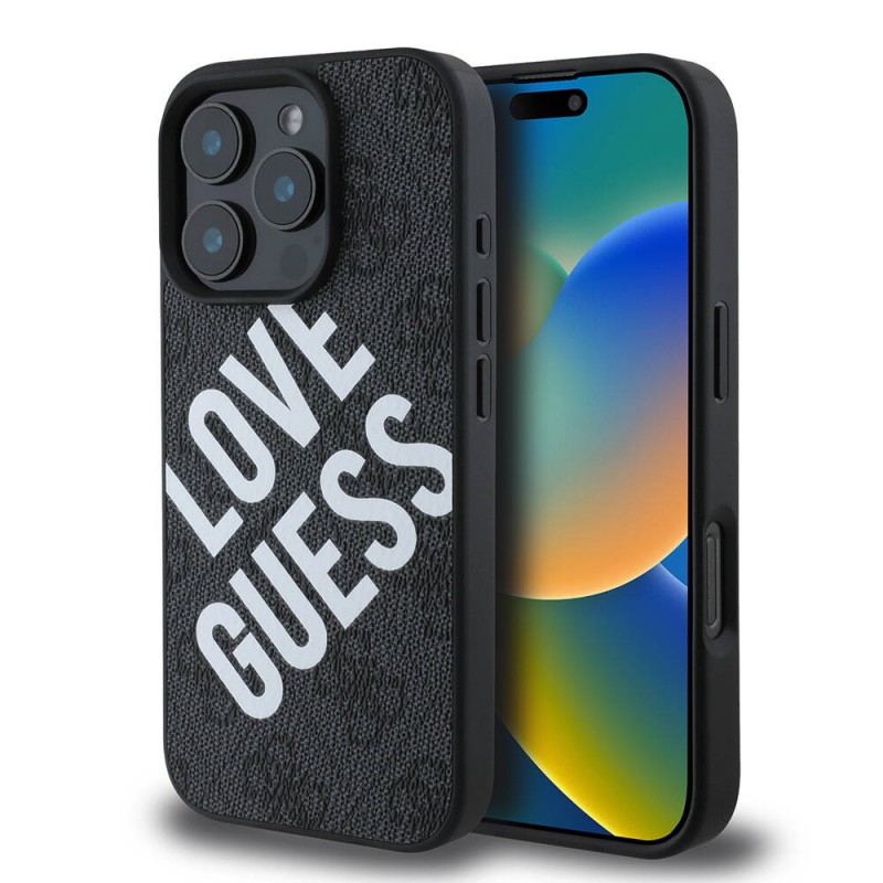 Bal-z Apple iPhone 16 Pro Max Kılıf Guess Orjinal Lisanslı Big Love Guess Kapak